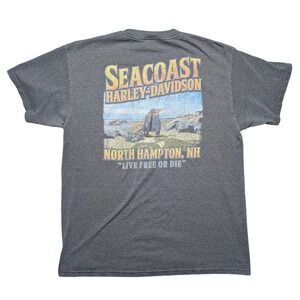 Seascoast Harley-Davidson North Hampton‎ New Hampshire Men's Large Graphic Tee